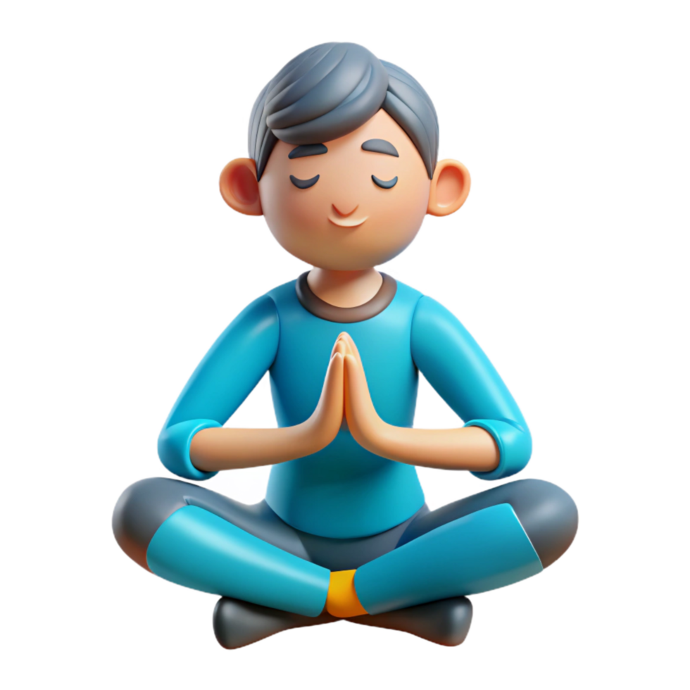 stunning contemporary Stress Relief Techniques Icon Yoga Pose Isolated authentic png