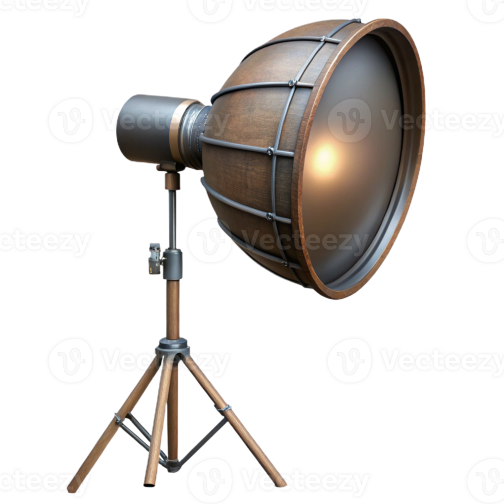 beautiful rustic Studio Lighting Equipment with Softbox Isolated detailed png