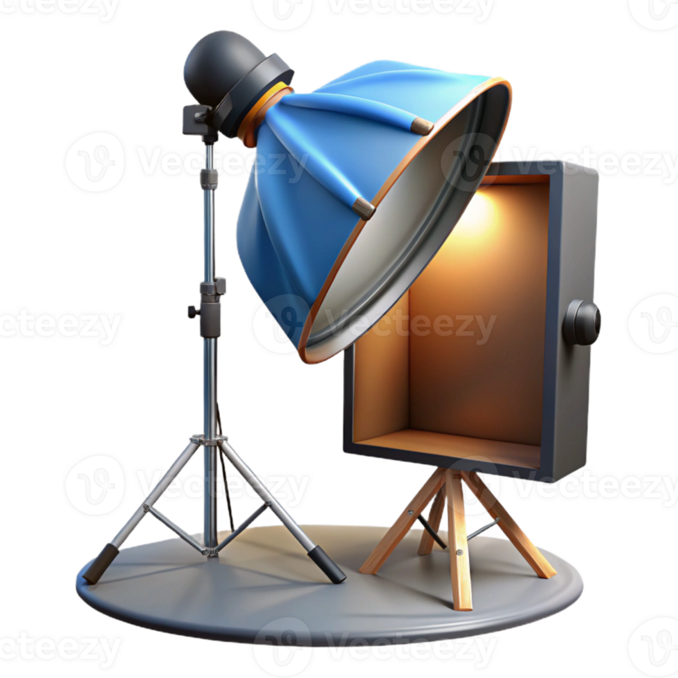 stunning artistic Studio Lighting Setup with Softbox Cutout professional png