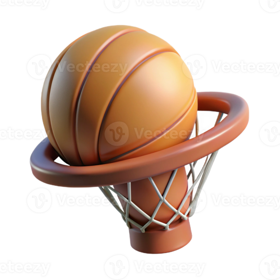 magnificent creative Studio Lit Basketball Hoop Isolated premium png