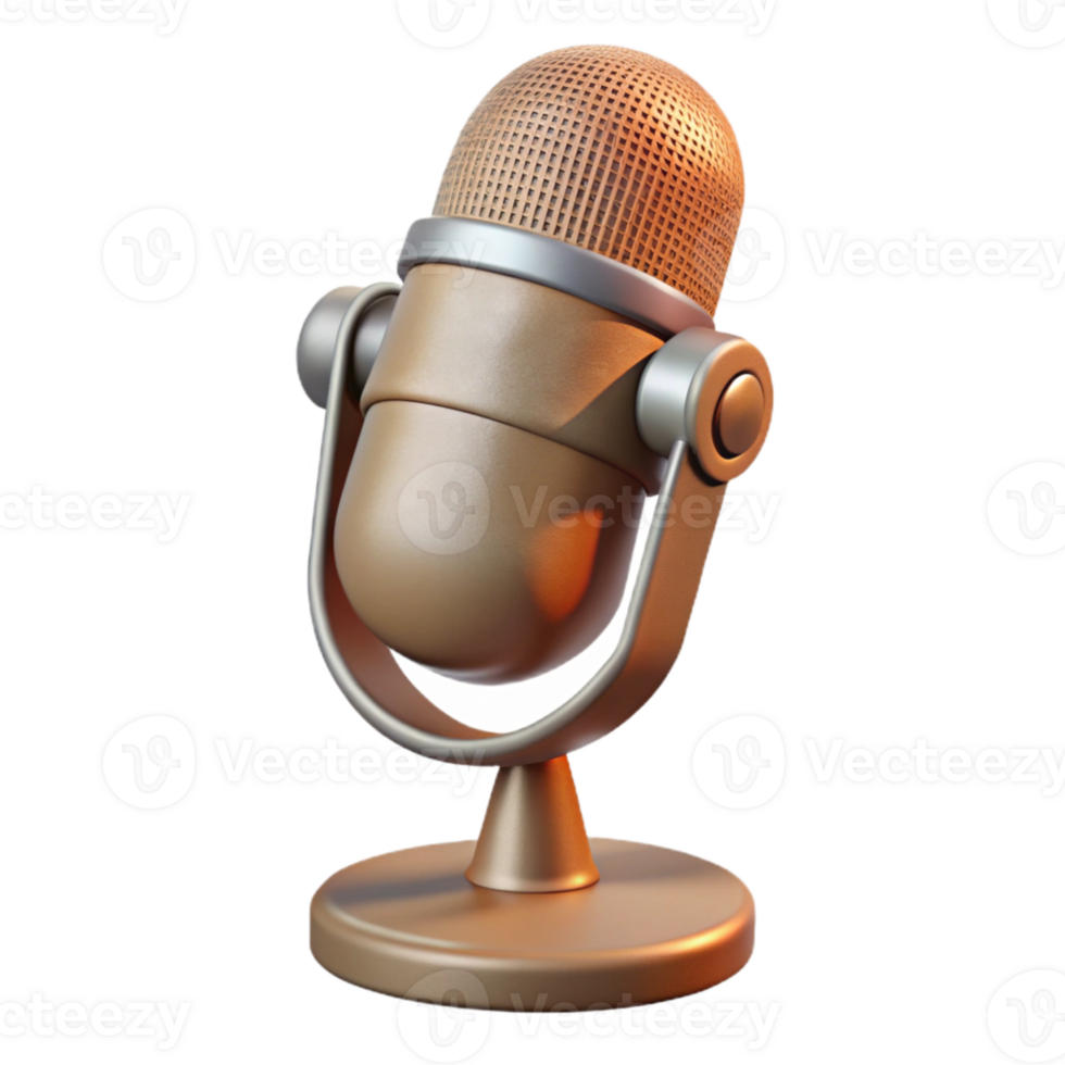 magnificent abstract Studio Microphone Side View Cutout Transparent Background authentic png