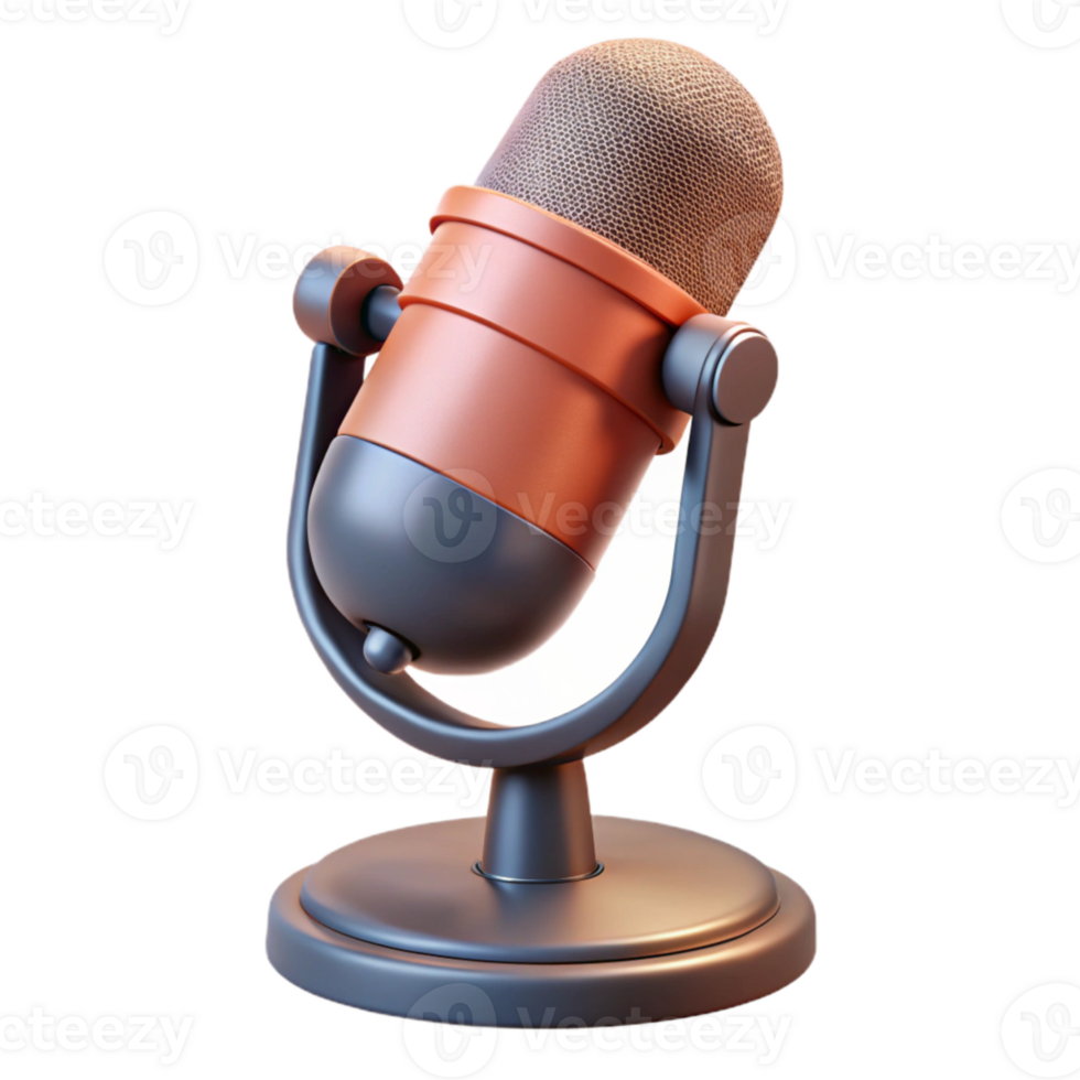 wonderful traditional Studio Microphone with Stand Isolated high resolution png