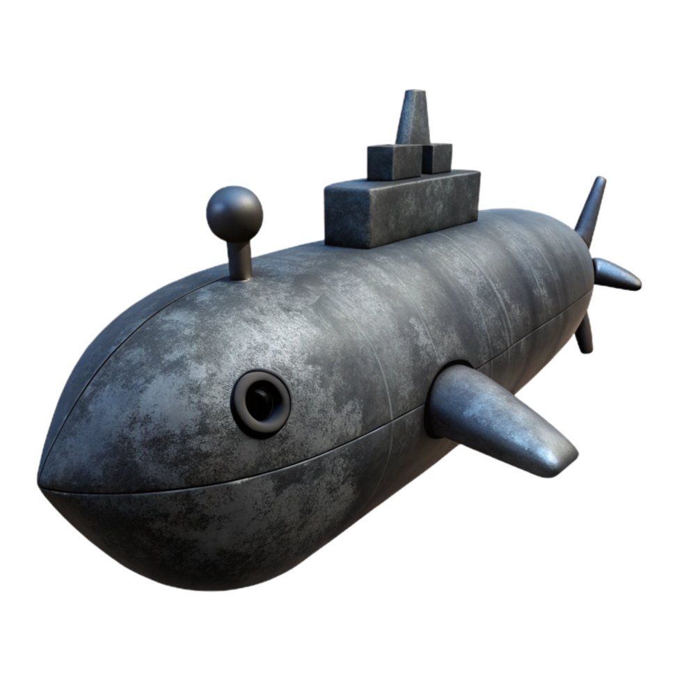 wonderful rustic Submarine Silhouette Cutout Dark Background Isolated high quality png