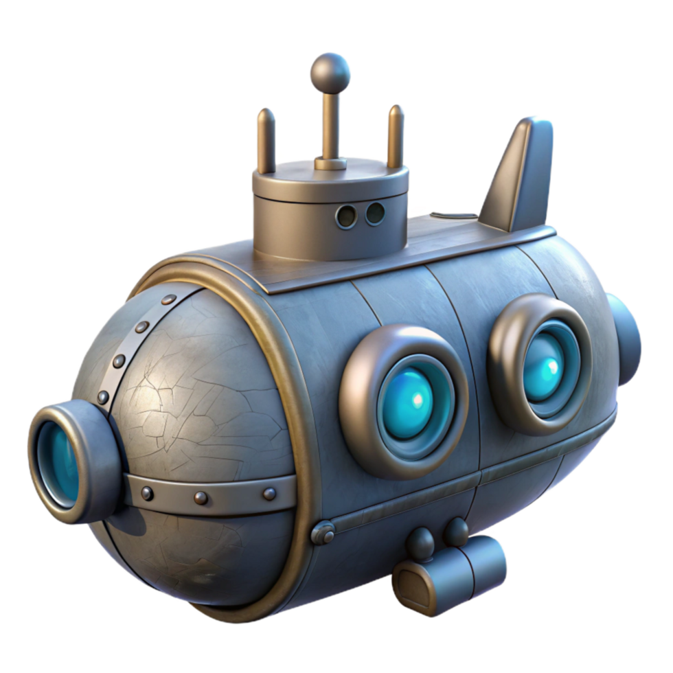 extraordinary modern Submarine Sonar Array Housing Isolated with Streamlined Design png