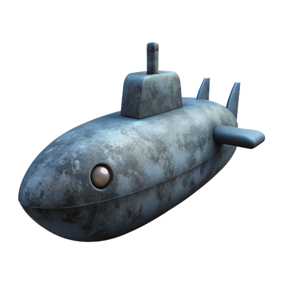 magnificent classic Submarine Silhouette Cutout Dark Background Isolated high resolution png