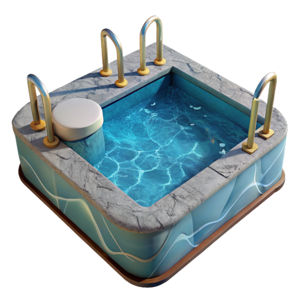 beautiful traditional Submerged Hotel Pool Underwater View Cutout Element professional png