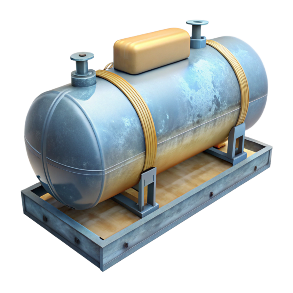 extraordinary minimalist Submersible Ballast Tank Transparent Background with Cross Section View authentic png