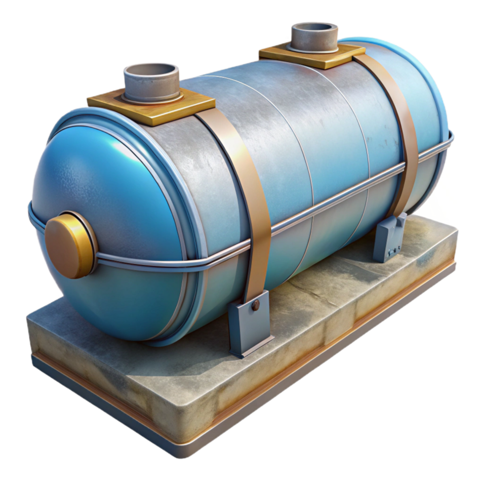 vibrant artistic Submersible Ballast Tank Transparent Background with Cross Section View authentic png