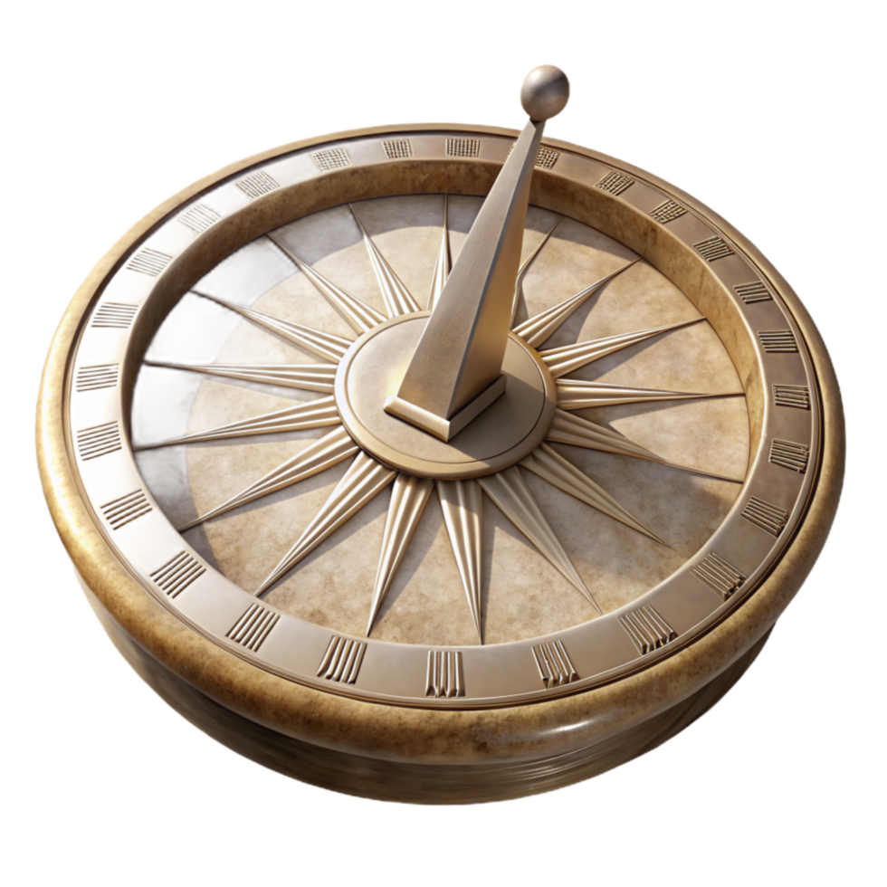 extraordinary abstract Sundial with Roman Numerals Transparent Element exclusive png