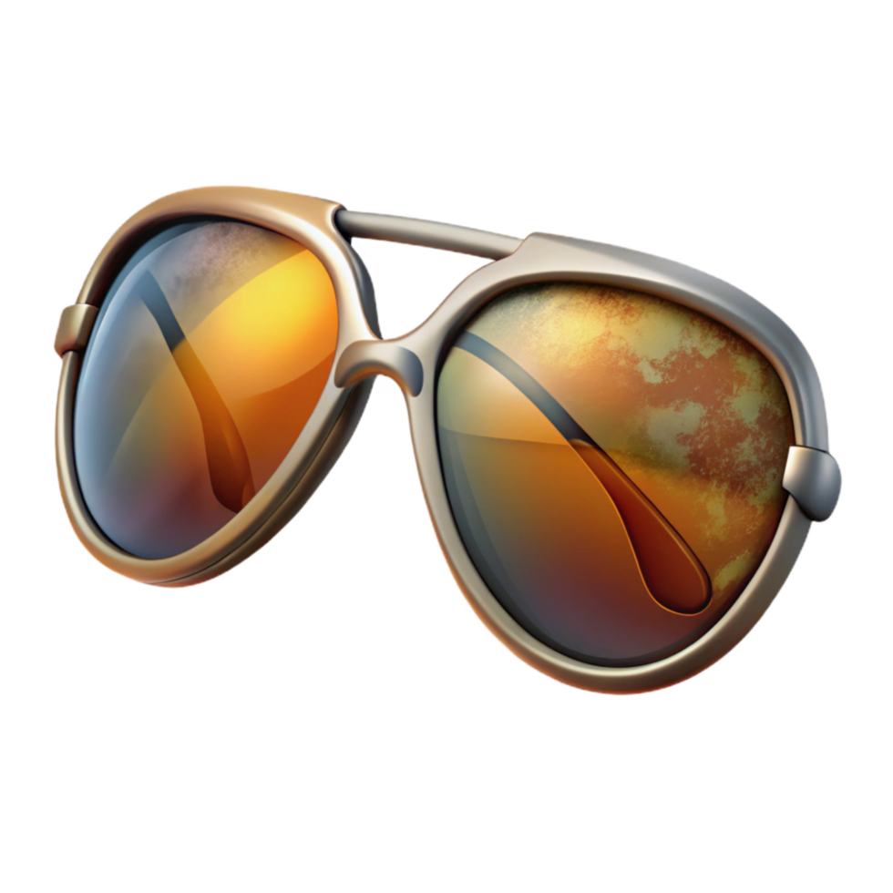 dramatic contemporary Sunglasses Aviator Style Transparent Background Cutout high resolution png
