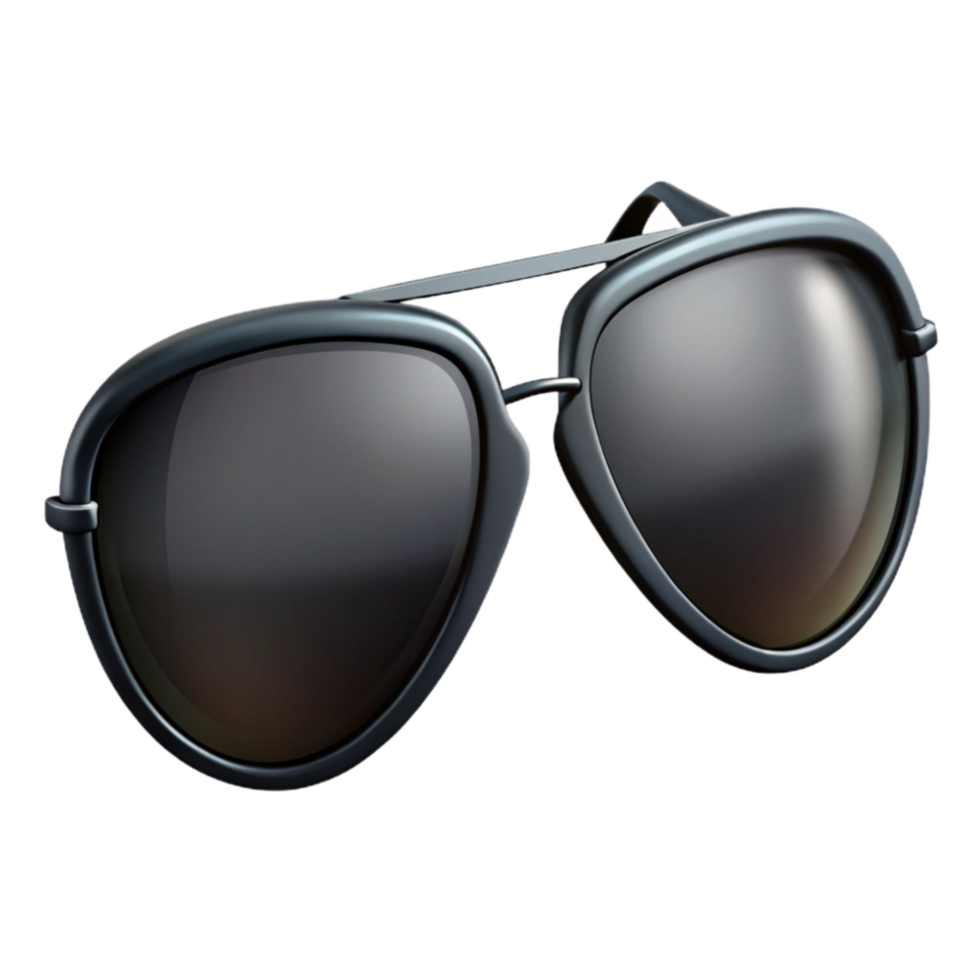 beautiful vintage Sunglasses Black Aviator Isolated professional png