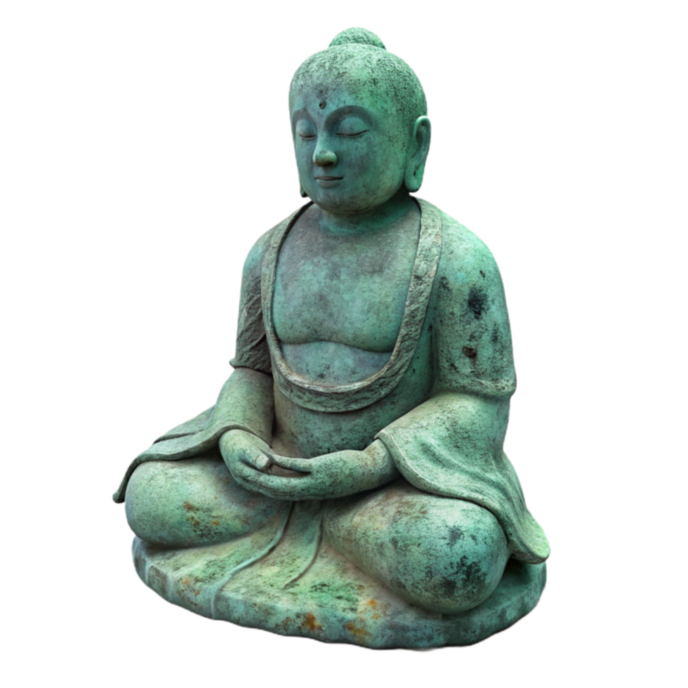 wonderful minimalist Sunken Statue Cutout Weathered Appearance Isolated detailed png