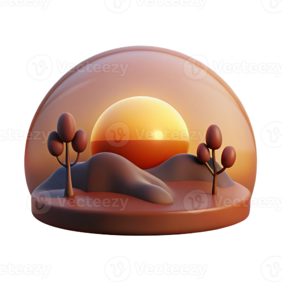stunning modern Sunset Photography Scene with Silhouette Transparent Background original png