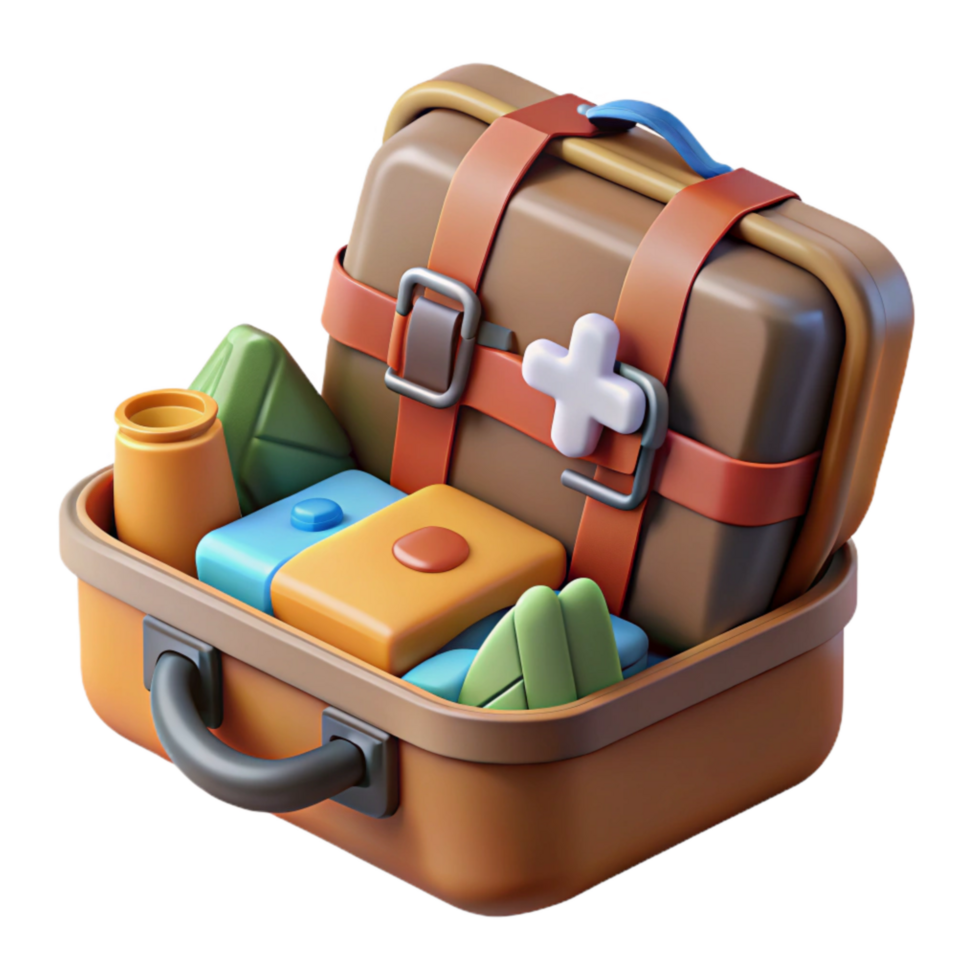 dramatic artistic Survival Kit in Waterproof Case Cutout Element authentic png