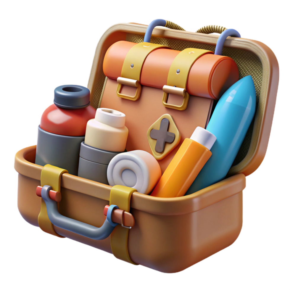 beautiful classic Survival Kit in Waterproof Case Cutout Element professional png