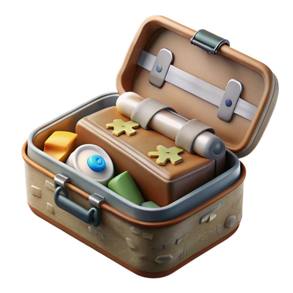 magnificent abstract Survival Kit in Tin Box Cutout authentic png