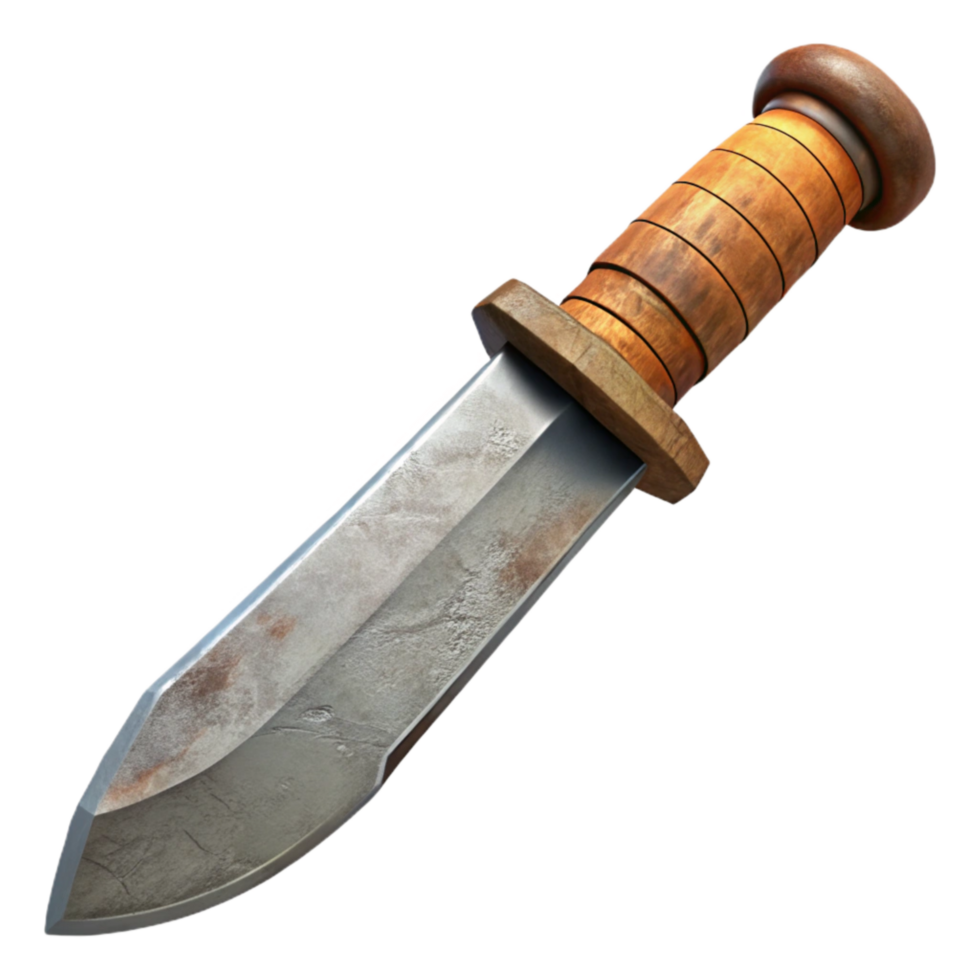 vibrant rustic Survival Knife with Fixed Blade Cutout authentic png