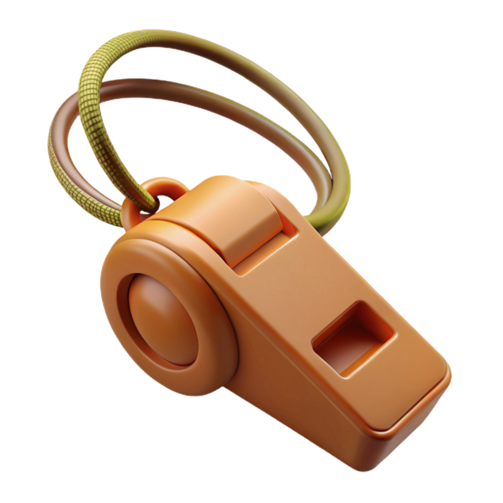 beautiful modern Survival Whistle with Lanyard Cutout authentic png