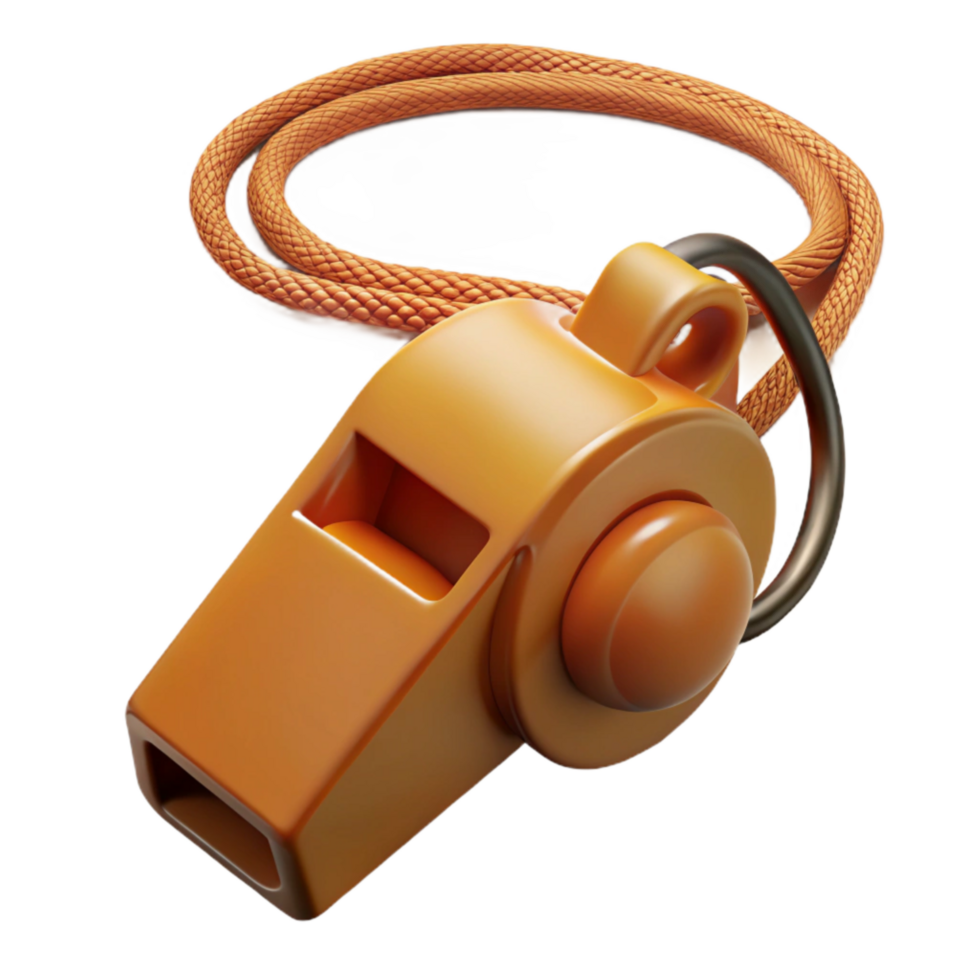 extraordinary artistic Survival Whistle with Lanyard Cutout exclusive png
