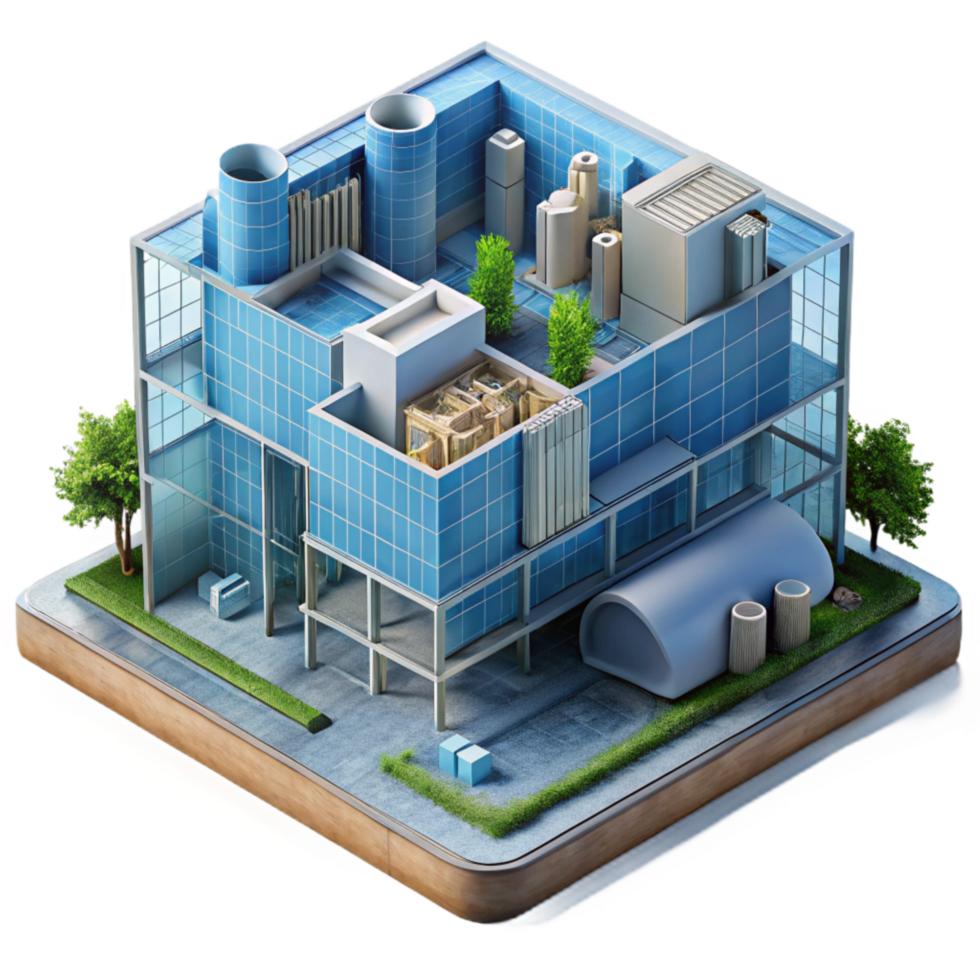 wonderful rustic Sustainable Architecture Blueprint Transparent Element original png