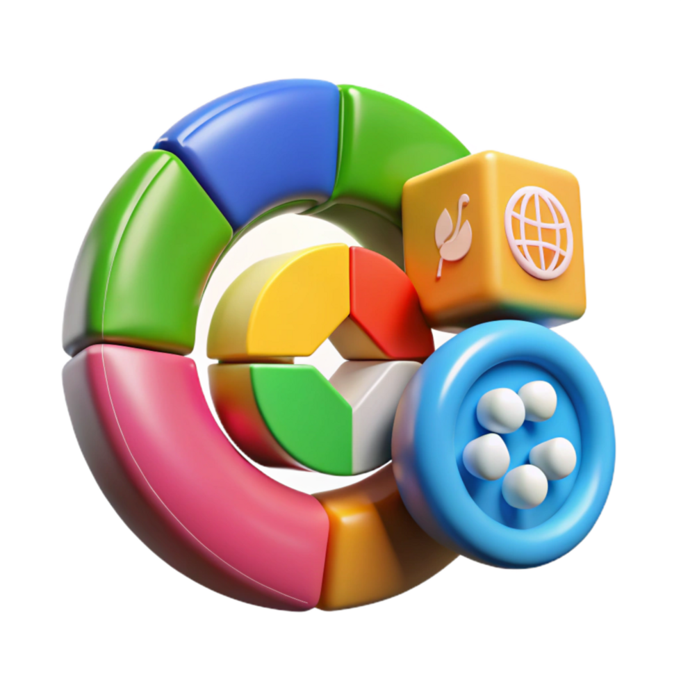 wonderful modern Sustainable Development Goals Colorful Icons Isolated authentic png