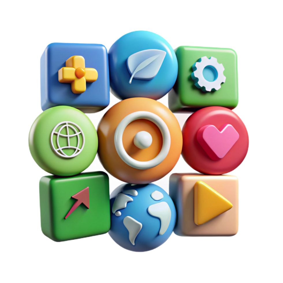 wonderful contemporary Sustainable Development Goals Icons Set Colorful Isolated png
