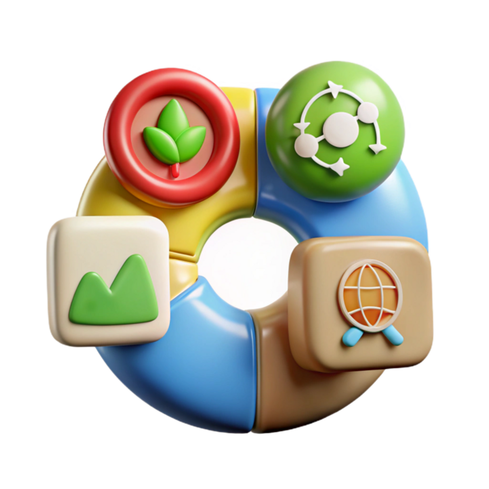 impressive modern Sustainable Development Goals Icons Set Colorful Isolated original png
