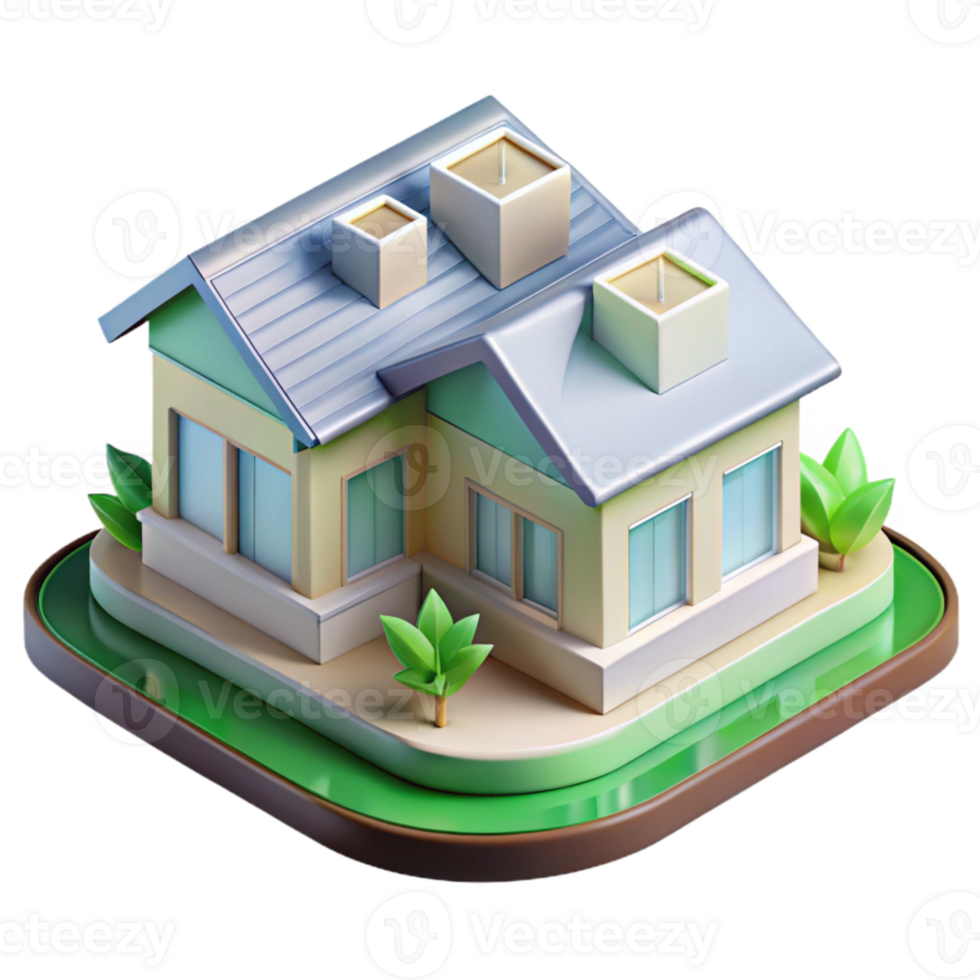 beautiful creative Sustainable Housing Development Transparent Element original png