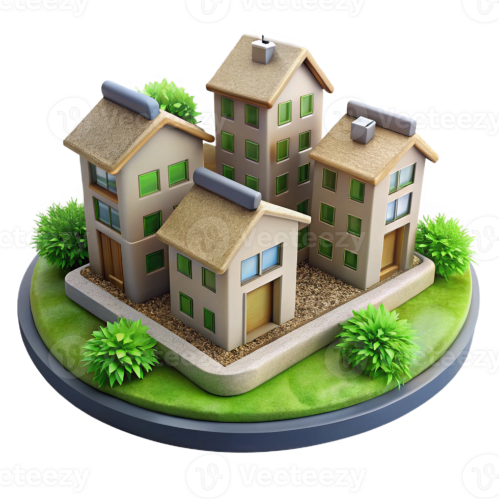 wonderful traditional Sustainable Housing Development Transparent Element detailed png