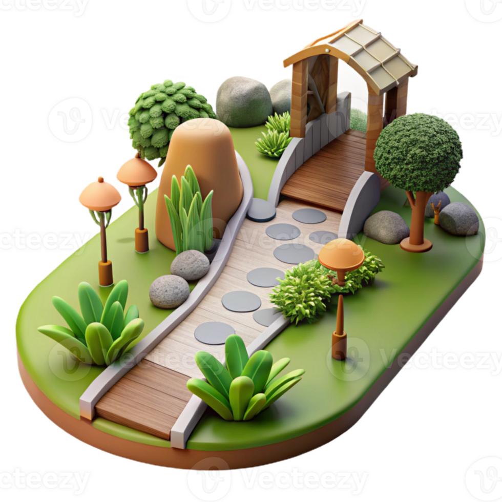 wonderful modern Sustainable Landscape Design with Water Features Cutout high resolution png
