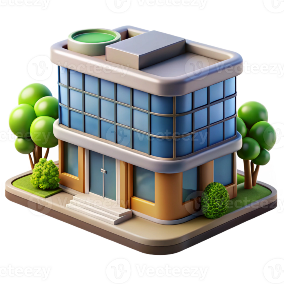 extraordinary creative Sustainable Office Building Daytime Cutout png