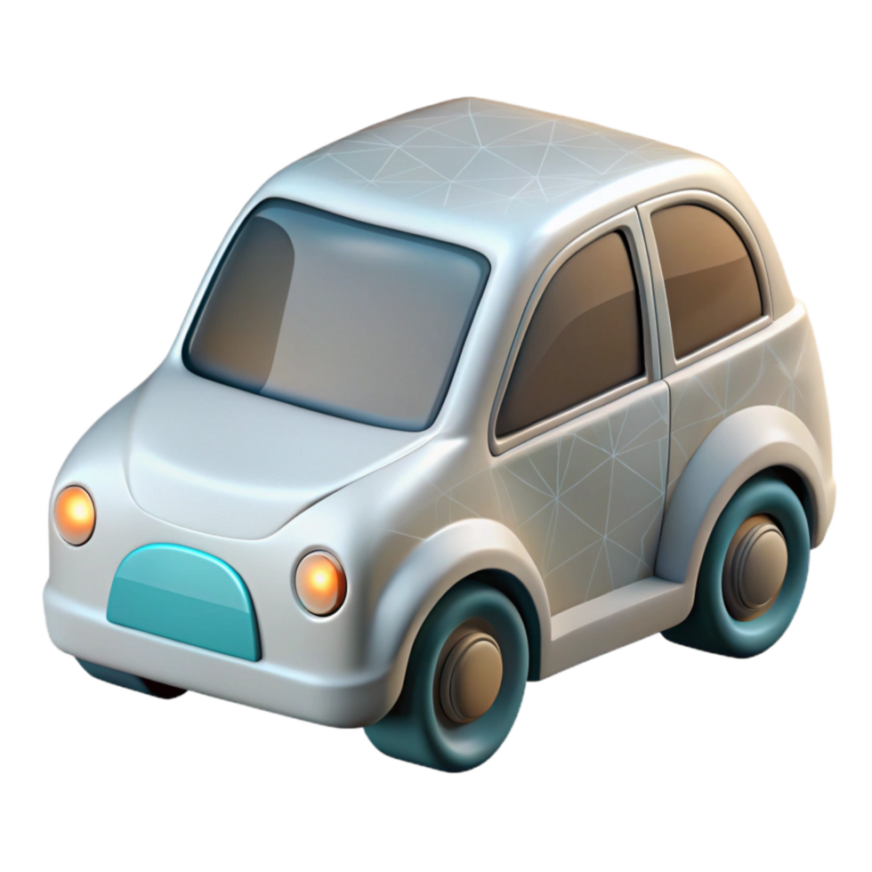 dramatic abstract Sustainable Transportation Electric Car Icon White Isolated genuine png