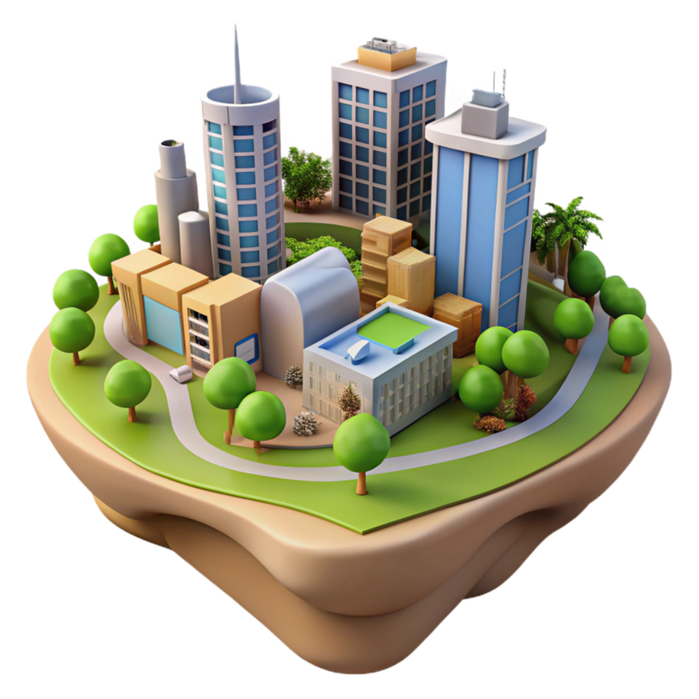 magnificent traditional Sustainable Urban Development Concept Isolated original png