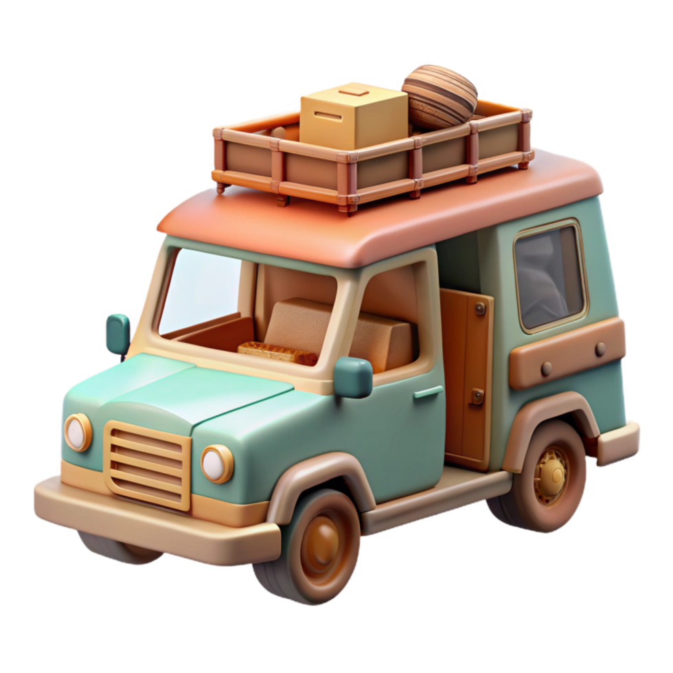 serene minimalist Suv Cargo Area Space Cutout detailed png