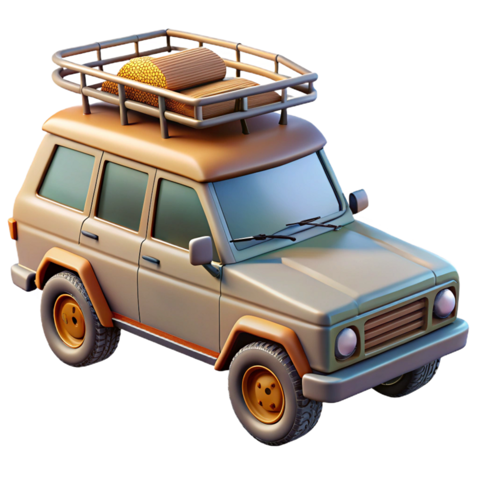 impressive rustic Suv with Roof Rack Transparent original png