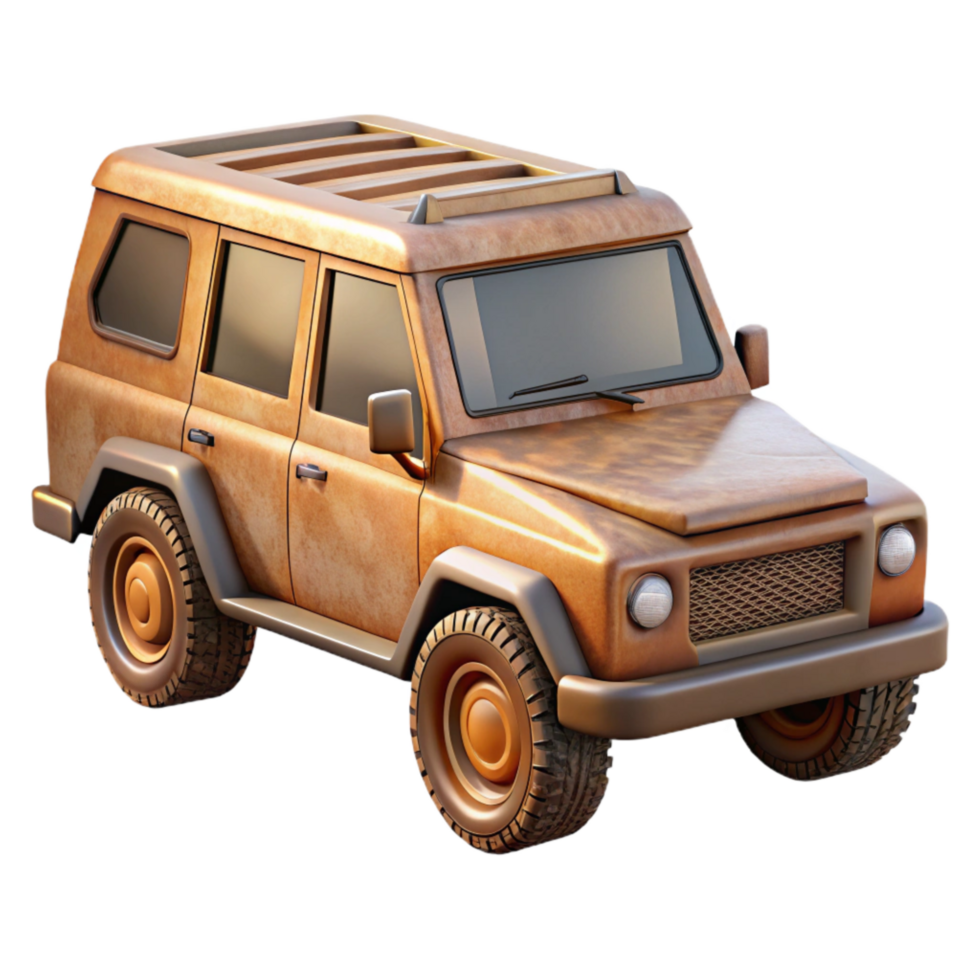 serene minimalist Suv with Running Boards Transparent detailed png