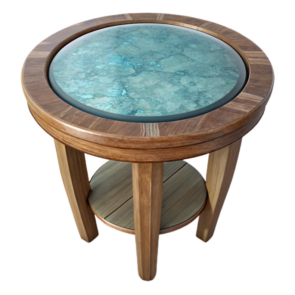 magnificent vintage Table Glass Top Isolated Cutout premium png