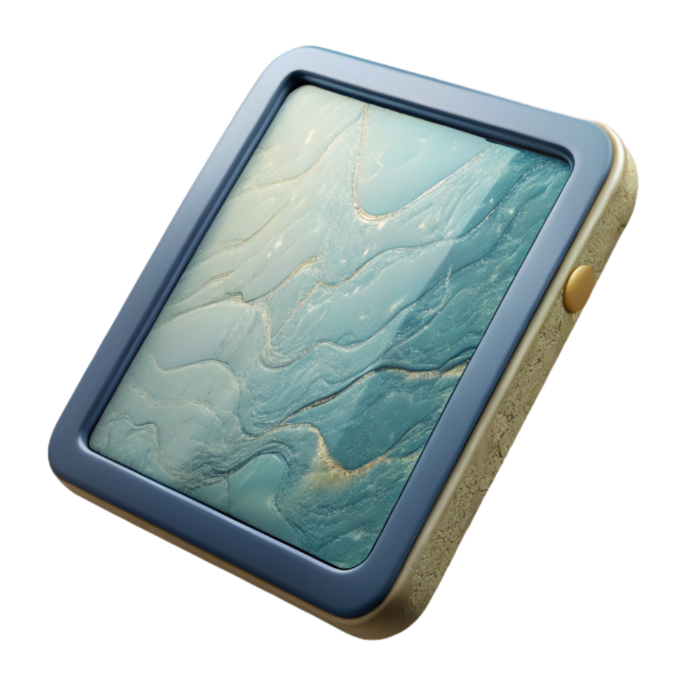impressive artistic Tablet Side View Transparent Background high quality png