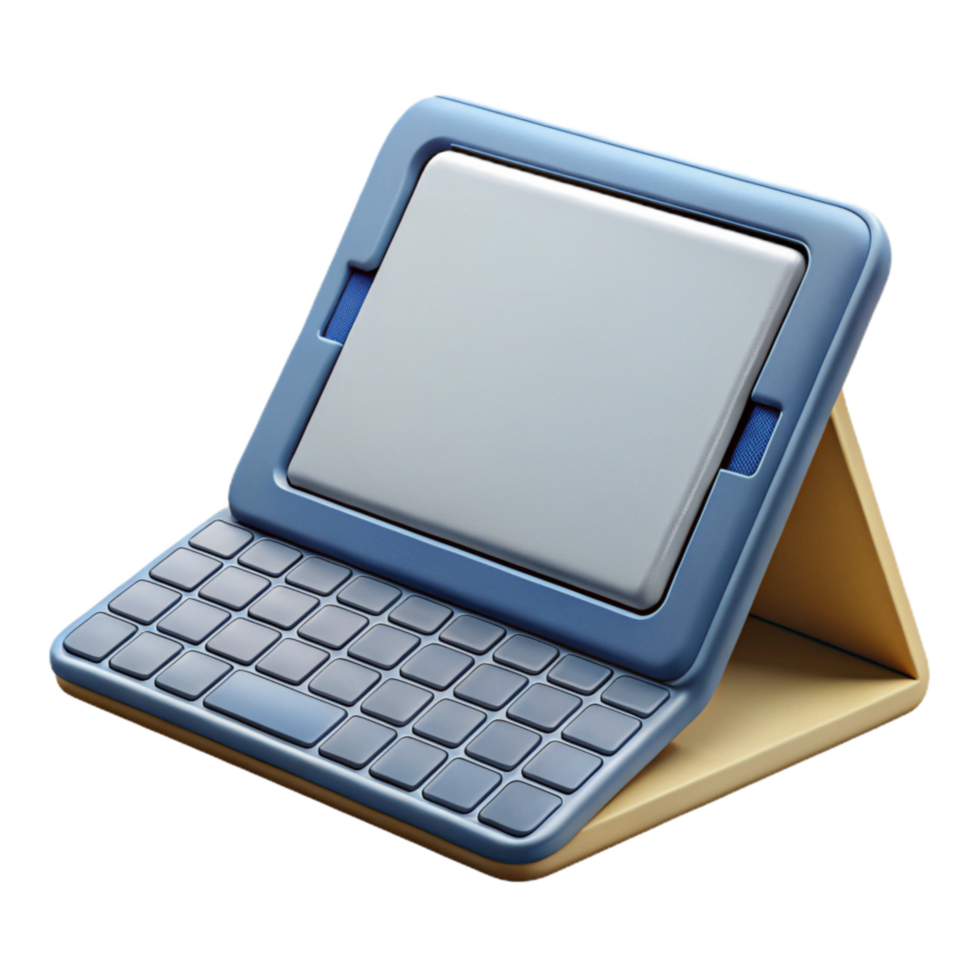 elegant modern Tablet with Detachable Keyboard Isolated Cutout professional png