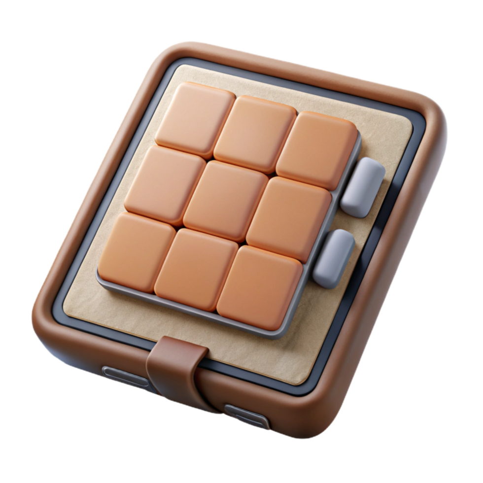 elegant classic Tablet with Keyboard Case Isolated Cutout authentic png