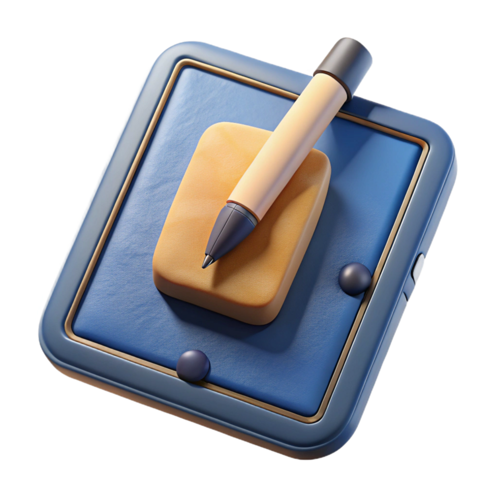 wonderful artistic Tablet with Stylus Pen Isolated Cutout professional png