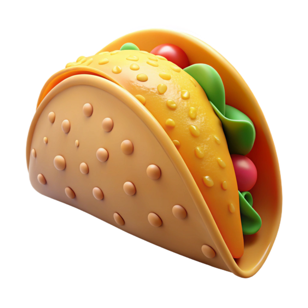 impressive rustic Taco Shell Crunchy Texture Transparent Background detailed png