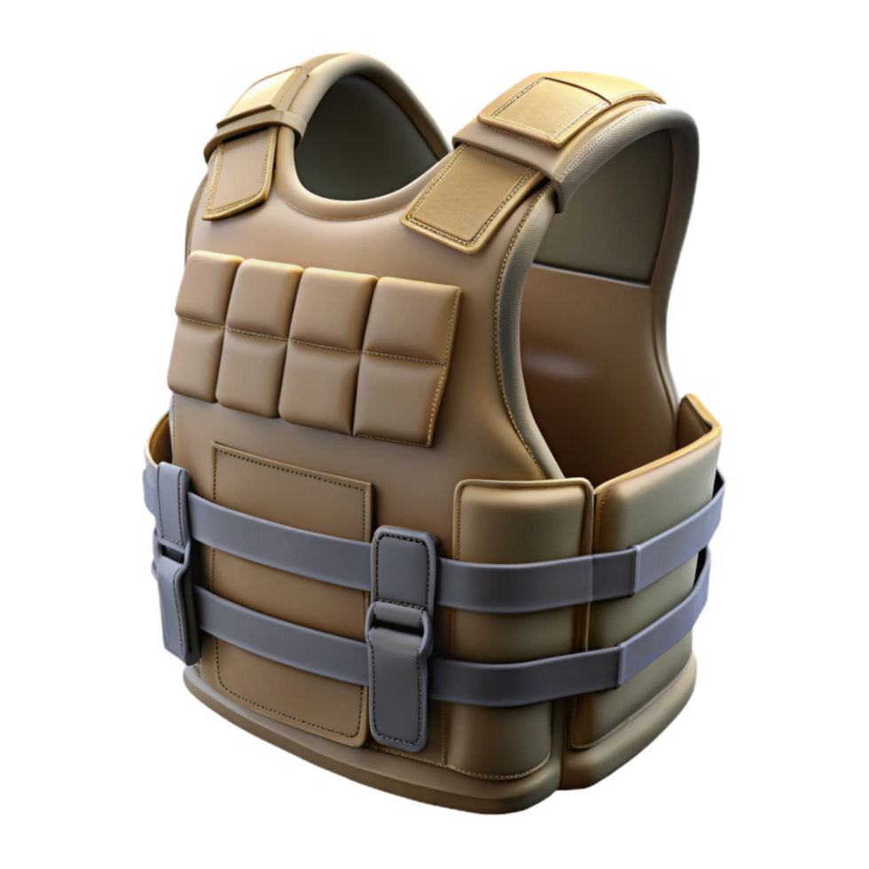 elegant minimalist Tactical Vest Front View Isolated png