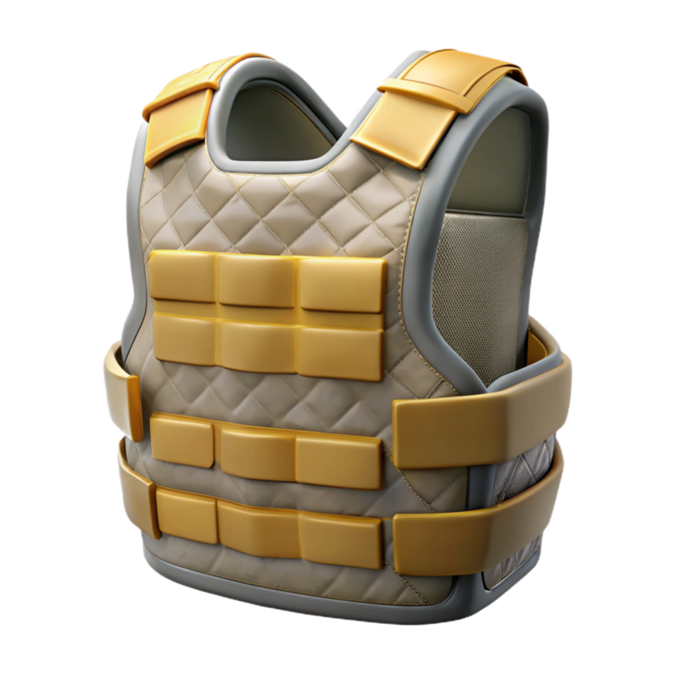 beautiful rustic Tactical Vest Front View Isolated high quality png