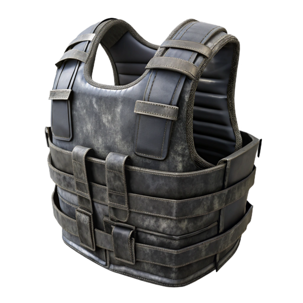 elegant creative Tactical Vest Black Isolated high resolution png