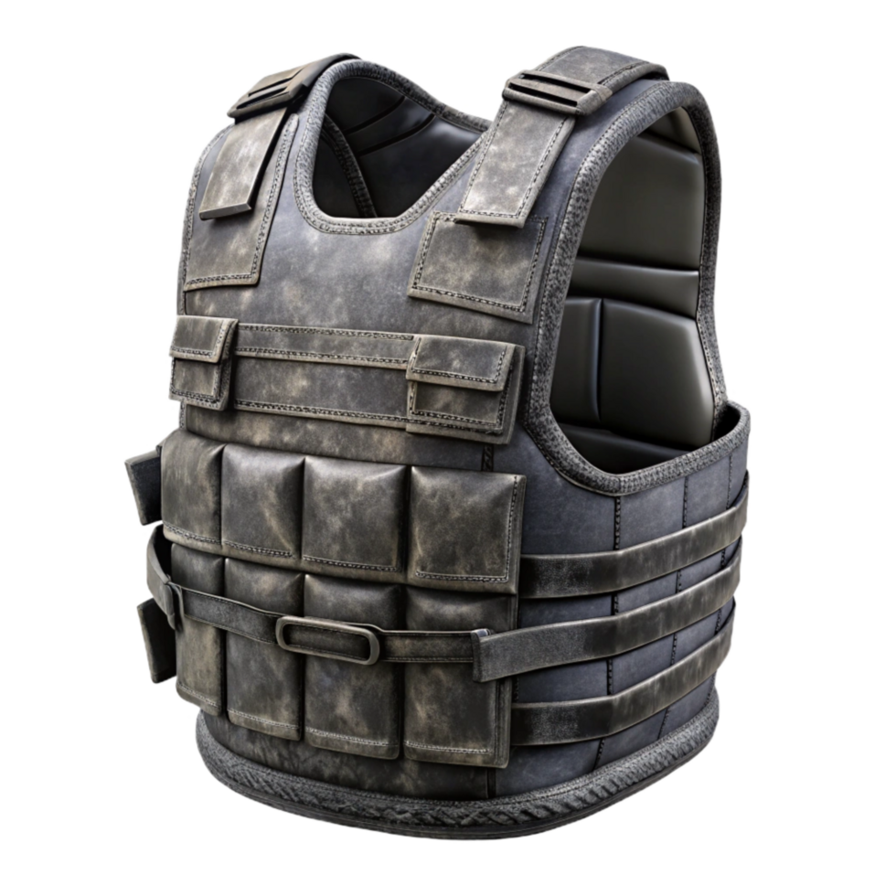 stunning minimalist Tactical Vest Black Isolated genuine png