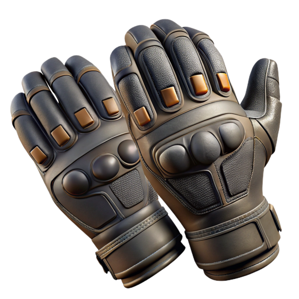 extraordinary artistic Tactical Gloves Black Isolated premium png