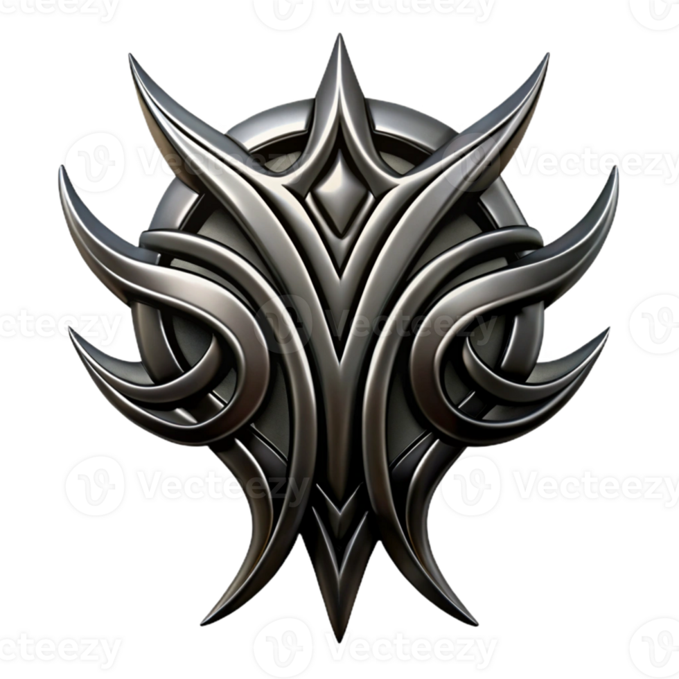 impressive vintage Tattoo Design Tribal Style Black Isolated png