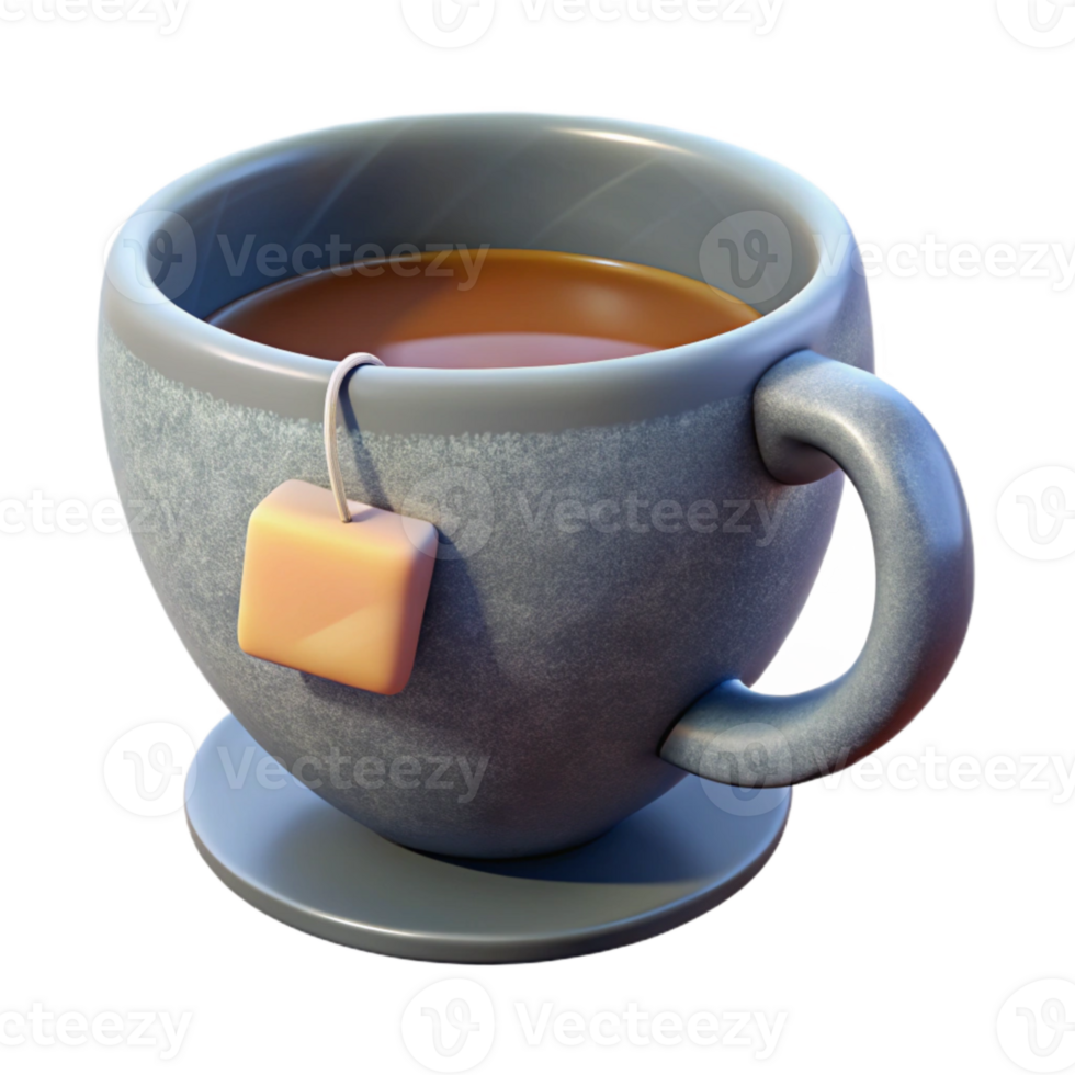 stunning contemporary Teacup with Tea Bag Transparent original png
