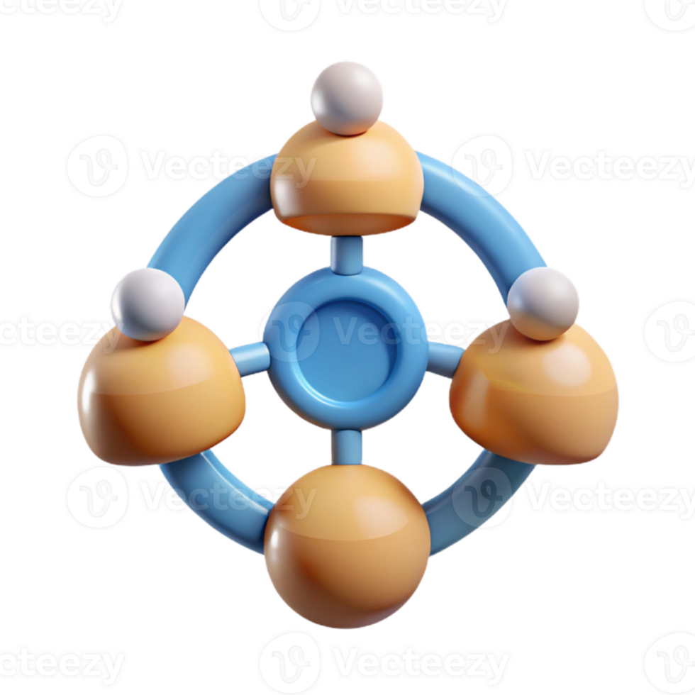 extraordinary artistic Teamwork Icon with Connected People Transparent Background genuine png